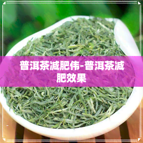 普洱茶减肥伟-普洱茶减肥效果