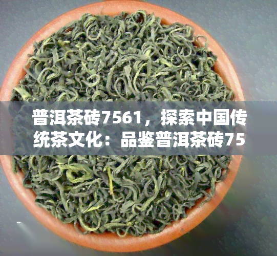 普洱茶砖7561，探索中国传统茶文化：品鉴普洱茶砖7561的韵味与历