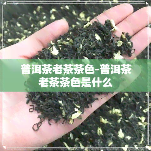 普洱茶老茶茶色-普洱茶老茶茶色是什么