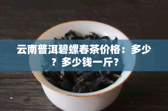 云南普洱碧螺春茶价格：多少？多少钱一斤？