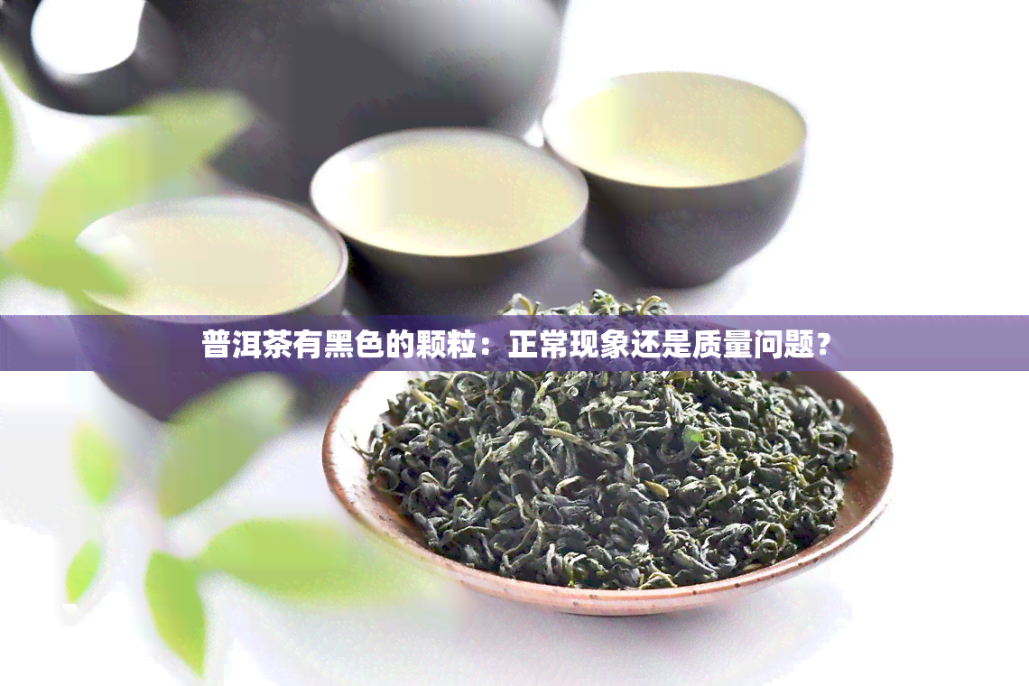 普洱茶有黑色的颗粒：正常现象还是质量问题？