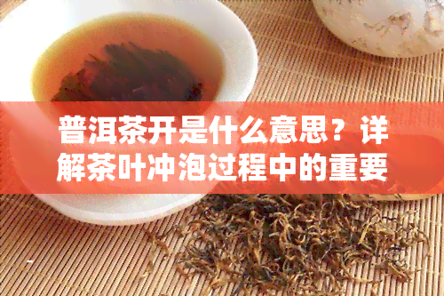 普洱茶开是什么意思？详解茶叶冲泡过程中的重要步骤