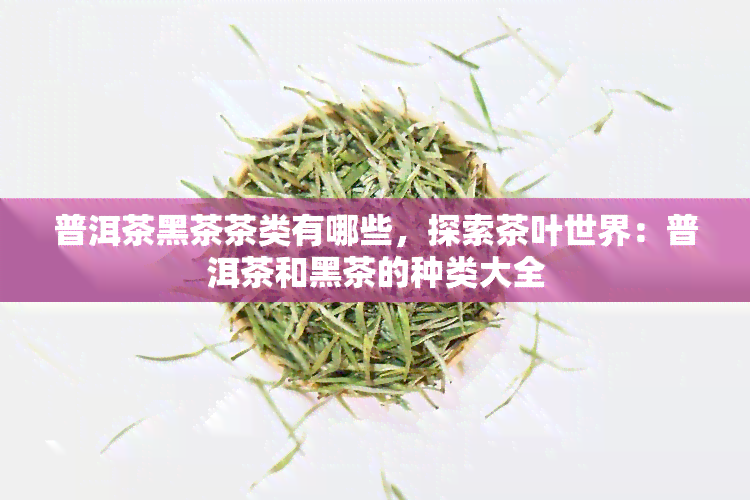 普洱茶黑茶茶类有哪些，探索茶叶世界：普洱茶和黑茶的种类大全