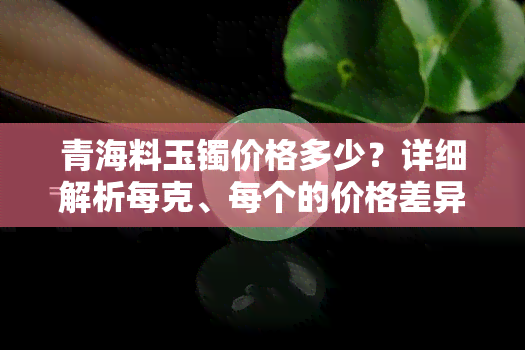 青海料玉镯价格多少？详细解析每克、每个的价格差异