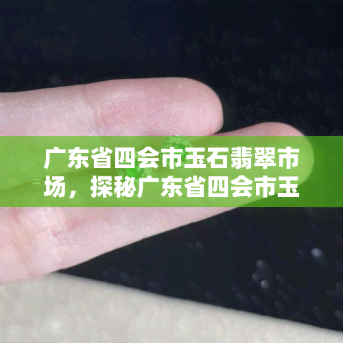 广东省四会市玉石翡翠市场，探秘广东省四会市玉石翡翠市场：一场眼花缭乱的珠宝盛宴