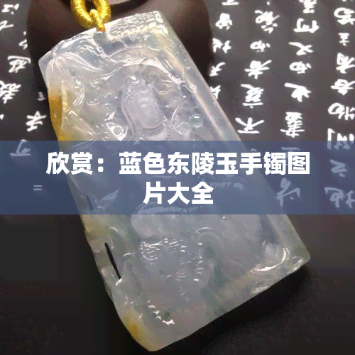 欣赏：蓝色东陵玉手镯图片大全