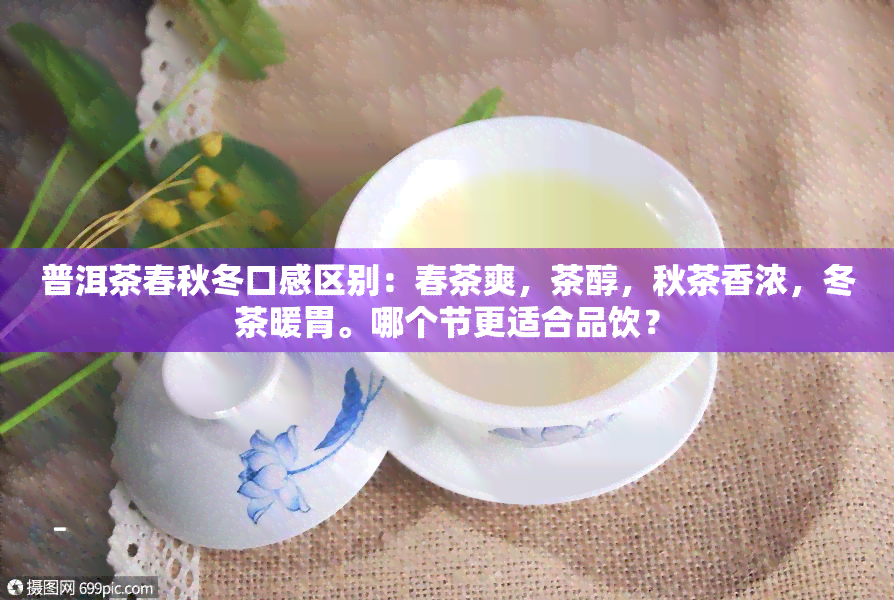 普洱茶春秋冬口感区别：春茶爽，茶醇，秋茶香浓，冬茶暖胃。哪个节更适合品饮？