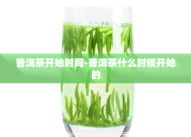 普洱茶开始时间-普洱茶什么时候开始的