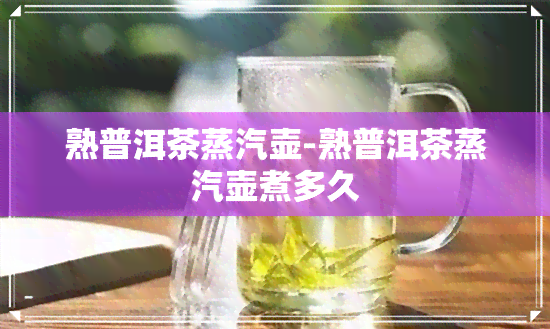 熟普洱茶蒸汽壶-熟普洱茶蒸汽壶煮多久