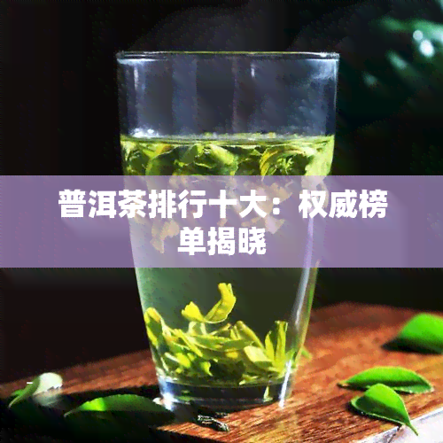 普洱茶排行十大：权威榜单揭晓