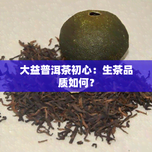 大益普洱茶初心：生茶品质如何？