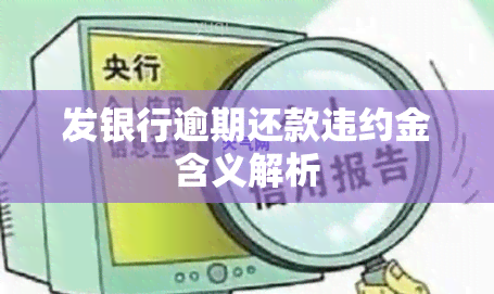 发银行逾期还款违约金含义解析