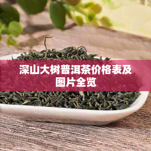 深山大树普洱茶价格表及图片全览