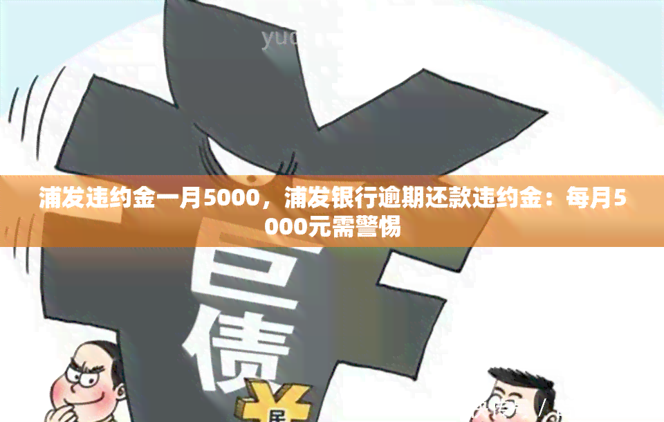 浦发违约金一月5000，浦发银行逾期还款违约金：每月5000元需警惕