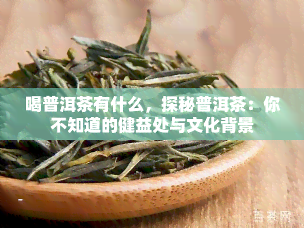 喝普洱茶有什么，探秘普洱茶：你不知道的健益处与文化背景