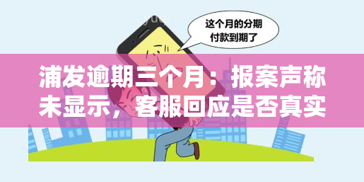 浦发逾期三个月：报案声称未显示，客服回应是否真实上门？