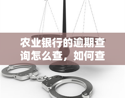 农业银行的逾期查询怎么查，如何查询农业银行的逾期情况？