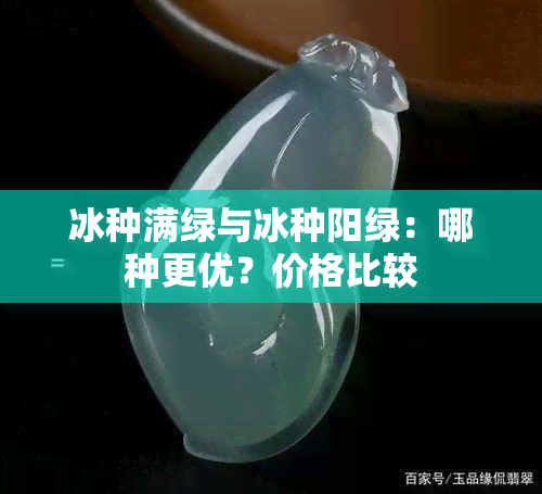 冰种满绿与冰种阳绿：哪种更优？价格比较