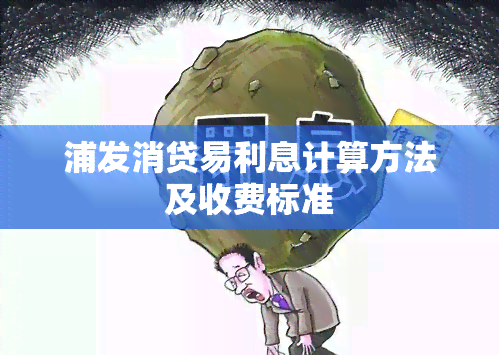 浦发消贷易利息计算方法及收费标准