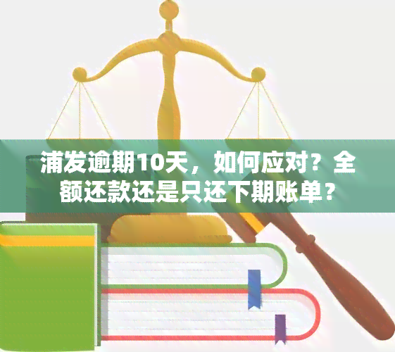 浦发逾期10天，如何应对？全额还款还是只还下期账单？