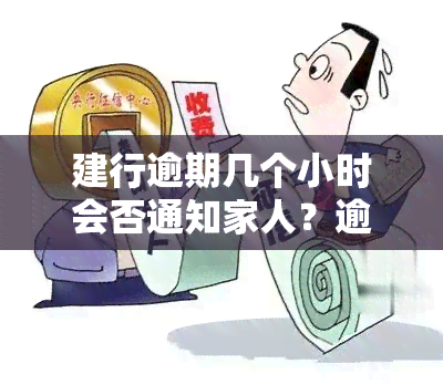 建行逾期几个小时会否通知家人？逾期还款期限是多久？