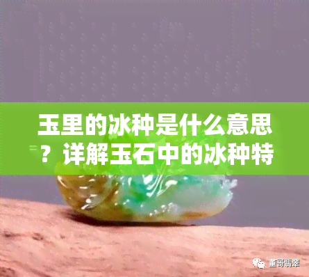 玉里的冰种是什么意思？详解玉石中的冰种特性与分类