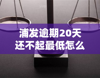 浦发逾期20天还不起更低怎么和的说好，如何与浦发银行有效沟通，解决信用卡逾期20天无法偿还更低还款额的问题？