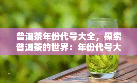 普洱茶年份代号大全，探索普洱茶的世界：年份代号大全解析