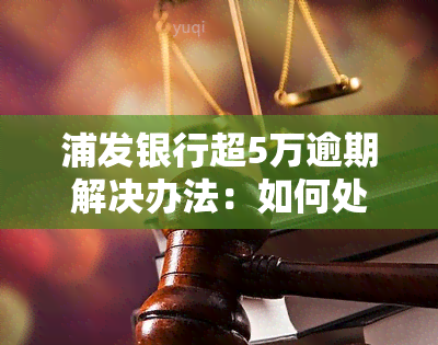 浦发银行超5万逾期解决办法：如何处理逾期问题？