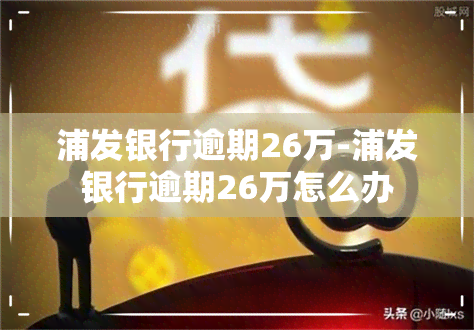 浦发银行逾期26万-浦发银行逾期26万怎么办