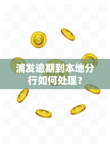 浦发逾期到本地分行如何处理？