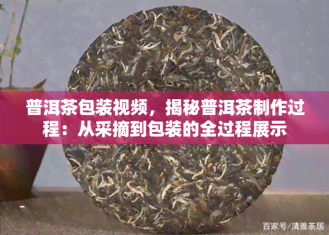 普洱茶包装视频，揭秘普洱茶制作过程：从采摘到包装的全过程展示