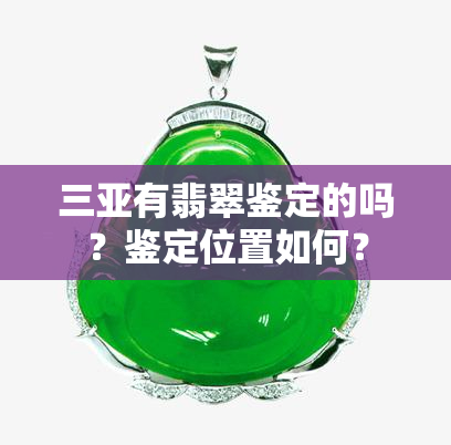 三亚有翡翠鉴定的吗？鉴定位置如何？