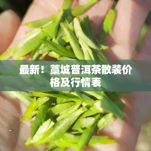 最新！藁城普洱茶散装价格及行情表