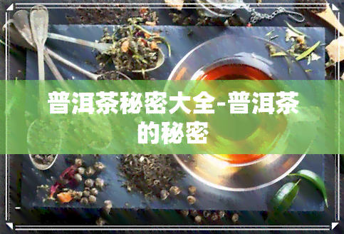 普洱茶秘密大全-普洱茶的秘密