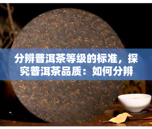 分辨普洱茶等级的标准，探究普洱茶品质：如何分辨其等级标准？