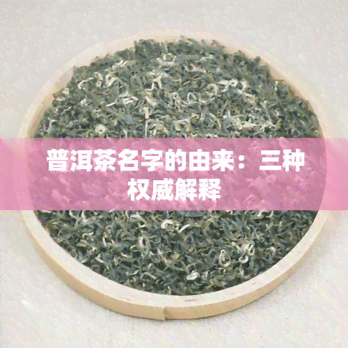 普洱茶名字的由来：三种权威解释