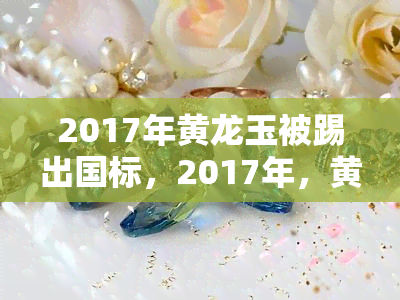 2017年黄龙玉被踢出国标，2017年，黄龙玉被踢出国标：玉石行业的变革与挑战