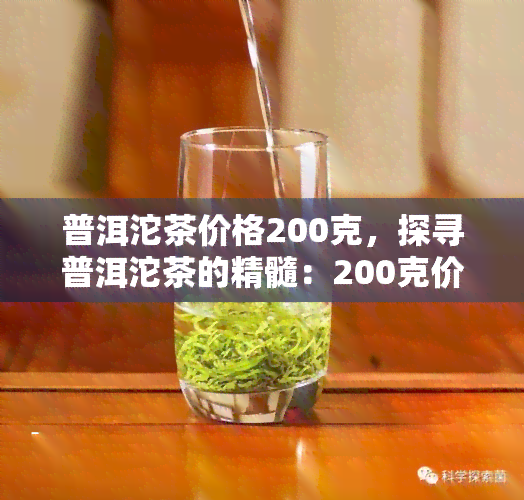 普洱沱茶价格200克，探寻普洱沱茶的精髓：200克价格解析与品鉴指南