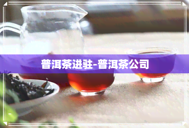 普洱茶进驻-普洱茶公司