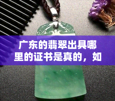 广东的翡翠出具哪里的证书是真的，如何鉴别广东翡翠真伪：查看出具的证书来源