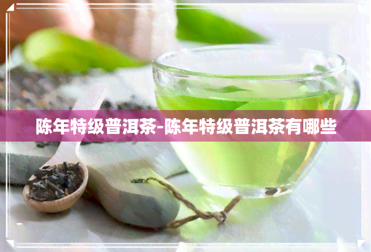 陈年特级普洱茶-陈年特级普洱茶有哪些