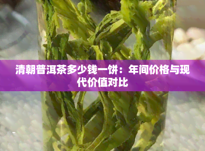 清朝普洱茶多少钱一饼：年间价格与现代价值对比