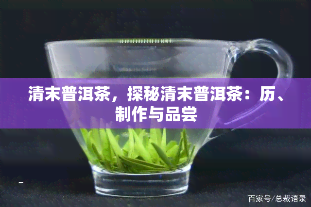 清末普洱茶，探秘清末普洱茶：历、制作与品尝