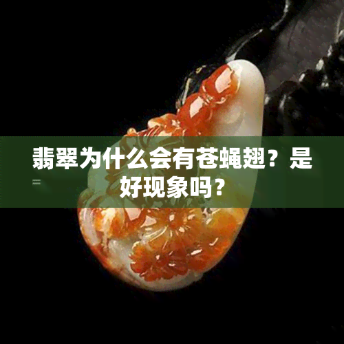 翡翠为什么会有苍蝇翅？是好现象吗？