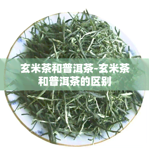 玄米茶和普洱茶-玄米茶和普洱茶的区别