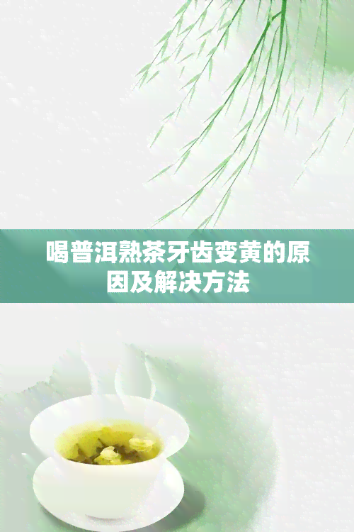 喝普洱熟茶牙齿变黄的原因及解决方法