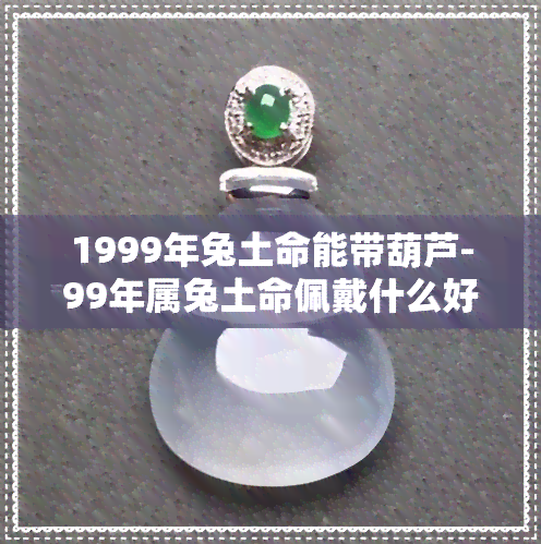 1999年兔土命能带葫芦-99年属兔土命佩戴什么好