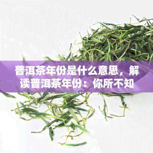 普洱茶年份是什么意思，解读普洱茶年份：你所不知道的茶叶秘密