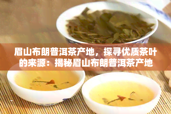 眉山布朗普洱茶产地，探寻优质茶叶的来源：揭秘眉山布朗普洱茶产地